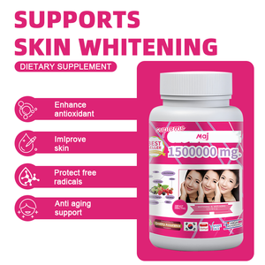 Gluta White 1500mg zur Aufhellung der Haut reduziert Falten und Akne, fördert das Kollagen für hydratisierte Gluta-Kapseln - Product Image 5