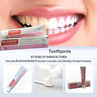 Dentifrice en gros SPLAT&WHITE à base de plantes blanchissantes, sans fluor, à l'essence naturelle de plantes, pour la protection dentaire à usage domestique, 100g