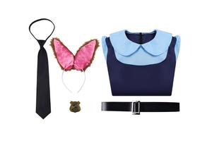 <span class=keywords><strong>Costume</strong></span> da Judy Hopps, Abito da Coniglietta per Bambine, Travestimento per Halloween, Feste in Maschera e Giochi <span class=keywords><strong>di</strong></span> Ruolo - Product Image 3