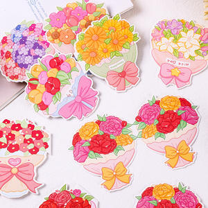 บัตร<span class=keywords><strong>อวยพร</strong></span>วันหยุดพับได้ดอกไม้การ์ตูนช่อดอกไม้ขอบคุณการ์ด<span class=keywords><strong>อวยพร</strong></span>พับได้บัตรสากลบัตรของขวัญร้านดอกไม้ - Product Image 2