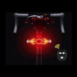 Vente en gros de phares avant LED à commande sans fil, rechargeables par USB, étanches, avec clignotants de sécurité pour vélo - Product Image 1