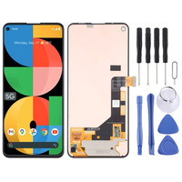 Écran d'affichage économique compatible avec Google Pixel 5a 5G avec écran tactile LCD en verre d'origine, assemblage complet