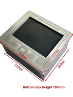FUPAI FP-250 Insert de sol en acier inoxydable de type 86 à quatre positions IP22, ouverture à 180 degrés, pour pose de moquette, électrostatique