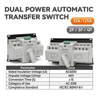 EPEPRO 32A 63A 4P Commutateur de transfert automatique ATS Contrôleur de double alimentation AC400V Commutateur de commutation triphasé