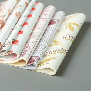 Printed Logo Size <b>Wrap</b> for Food Grade Butcher <b>Wax</b> Paper Burger Greaseproof Meat Wrapping PE Coated Sandwich Paper - Product Image 3