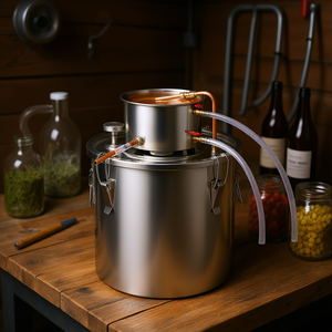 Kit de distillation en acier inoxydable de 8 gallons pour la fabrication artisanale d'alcool, d'eau et de vin à domicile - Product Image 2