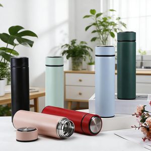 Personalized <b>Thermos</b> Flask Vacuum Insulated Smart Water Bottle Temperature Display Coffee <b>Tea</b> Infuser Travel Water Bottle - Product Image 2