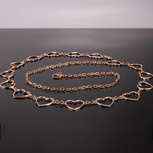 Chaîne de taille en forme de cœur en alliage de zinc pour femme, bijou de corps tendance, style rétro, pour usage quotidien, bijoux transfrontaliers - Product Image 3