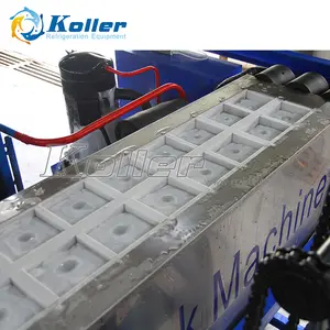 Koller 1 tonnellate/jour macchina di fabbricazione di glace industrielle macchina blocco de glace macchina automatica di blocco di glace