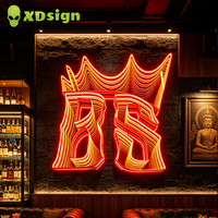 Lettres en relief 3D personnalisées Infinity Abyss, en acrylique semi-transparent, étanches IP65, contrôlées par Bluetooth, pour entreprises en extérieur