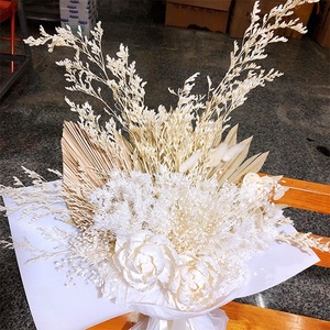 Ramo <span class=keywords><strong>de</strong></span> Flores Secas Naturales al por Mayor con Arreglos <span class=keywords><strong>de</strong></span> Rosas Preservadas para Decoración del Hogar y Ramos <span class=keywords><strong>de</strong></span> Boda - Product Image 5