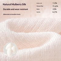 Chaussettes décontractées d'été pour femme en soie de mûrier, fines, à volants, absorbantes, respirantes, anti-odeur, mi-mollet, tissage à aiguille simple