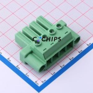 1777859 Plug-in Terminal Block Connector ( Pitch: 7.62mm )( Color: Green )( Total PIN Count: 4P )( Number of Rows: 1 ) - Product Image 1