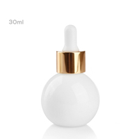 Personnalisé 1oz gouttes opale blanc verre pipette bouteille, 10ml 15ml 50ml, 100ml et 120ml disponibles.