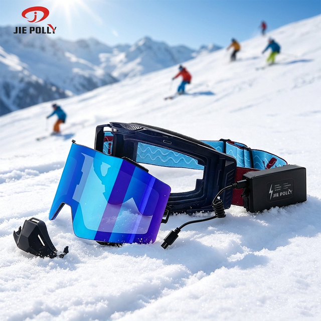 Dual Use Ski Snowmobile Goggles with Detachable Heating System Magnetic Lens for OEM Brands and Sports Equipment Purchasers