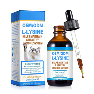 L-Lysin Flüssigpräparat für Katzen zur Unterstützung der Atemwege, bei Niesen, Schnupfen und Augenpflege für Katzen Aller Altersgruppen Einfache Flüssige Tropfen - Product Image 1