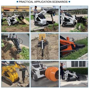 جرافات كهربائية صغيرة مع محرك كوبوتا لقص الجزازة مع مثقاب - Product Image 5