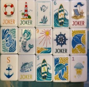 Nouvel Arrivage – Ensemble de Mahjong de Luxe Style Hamptons – Jeu de Tuiles Premium 160 Pièces – Mahjong Américain en Acrylique – <span class=keywords><strong>Agent</strong></span> Agréé - Product Image 2