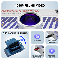 Mini Telecamera Portatile con Obiettivo Grandangolare, Dispositivo Tascabile con Clip, Registrazione Video HD per Sport e Azione, Telecamera Compatta Formato Pollice