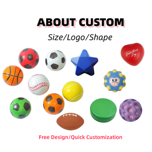 Bola Stres Lucu Ramah Lingkungan dari Busa Nilon Kustom dengan Logo Kustom Mainan Tangan Lucu Lembut untuk Desain untuk Hadiah Promosi - Product Image 3