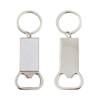 Porte-clés en métal vierge par sublimation Ouvre-bouteille d'imprimante UV Porte-clés avec logo personnalisé Ouvre-bouteille d'impression par transfert de chaleur Porte-clés