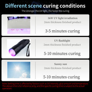 2500G Heldere UV-Hars Hard Type Nieuwe Formule Één Minuut Ultraviolette Zonne-Energie Snel Uithardende Epoxyhars Lijm Voor Gieten & Coating - Product Image 6