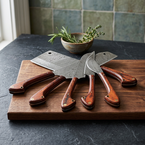 Juego de Cuchillos de Cocina Ruya Surgical RS-1247, 5 Piezas, Acero Inoxidable Alemán, Estuche de Madera Roja - Product Image 3