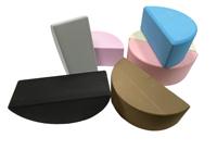 Bloc de yoga en mousse EVA demi-rond à 180 degrés, bloc de yoga en EVA haute densité en forme de demi-cercle