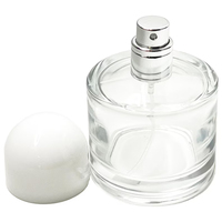Flacons de parfum en verre vides luxueux 30ml 50ml en vrac avec boîte, bouchon à vis, logo personnalisé