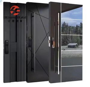 2025 Latest American Style Entry <strong>Door</strong> Burglar-Proof Single <strong>Steel</strong> <strong>Door</strong> with Glass <strong>and</strong> <strong>Steel</strong> Locker for Exterior House Use