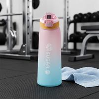 Bouteille d'eau étanche en Tritan+PP avec bouchon à ouverture directe, couvercle à ressort, isolation thermique, compatible lave-vaisselle pour la randonnée, les voyages - Utilisation adulte