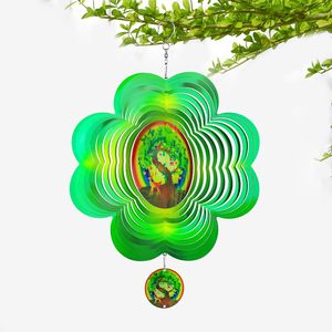 Molinetes de Viento 3D para Decoración de Jardín Exterior, Adornos Metálicos de 12 Pulgadas, Diseños Multicolores Spinfinity - Product Image 1
