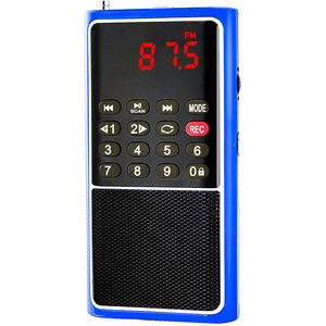 Radio FM portátil L-338 OEM de fábrica, reproductor MP3, grabadora de voz, pantalla LED, altavoz incorporado, tamaño de bolsillo, recargable por USB, de plástico. - Product Image 6