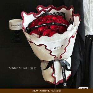 New Arrival 53*42Cm Đổ Xô Vải Dày Bông Giấy Đặc Biệt Hình Hoa Giấy Gói Cho Cửa Hàng Hoa Wrapper - Product Image 6