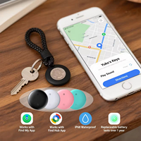 Pelacak Air 2-in-1 untuk iOS & Android - Tag Pintar Sistem Ganda Pencari Bluetooth Kompatibel dengan Apple Find My & Android Find Hub