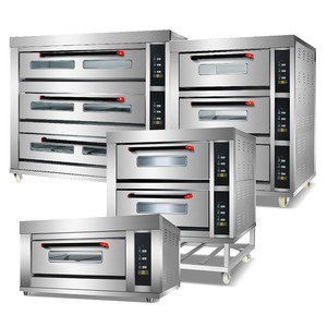 Commercial Bread Pizza Stainless Steel <strong>Bakery</strong> <strong>Machine</strong> Baking 2 Decks 4 Trays Gas and Electric Oven - Product Image 4