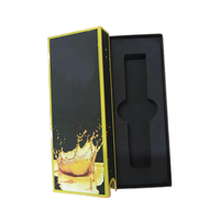 Boîte coulissante vide pour cartouche de 1 ml avec logo personnalisé, estampage à chaud, sécurité enfant, et doublure intérieure en EVA