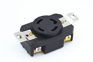 NEMA L14-30R-Salida <span class=keywords><strong>de</strong></span> bloqueo <span class=keywords><strong>de</strong></span> giro <span class=keywords><strong>de</strong></span> hoja recta, receptáculo hembra para secadores <span class=keywords><strong>de</strong></span> <span class=keywords><strong>ropa</strong></span> y cocinas, 125/250 voltios, 30 Amp - Product Image 3