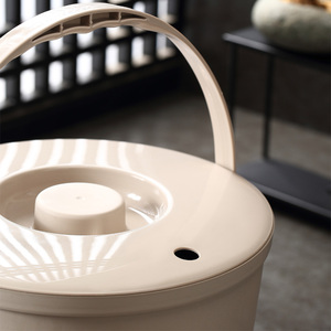 Household Round 6.5L Tea Residue Water Bucket <strong>With</strong> Strainer Small Compost Bucket <strong>Plastic</strong> Waste <strong>Bin</strong> - Product Image 4