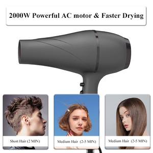 <span class=keywords><strong>Secador</strong></span> De Pelo <span class=keywords><strong>profesional</strong></span> De bajo ruido para salón, herramientas De barbería con Motor De CA, infrarrojo lejano, 2200W, venta al por mayor - Product Image 2