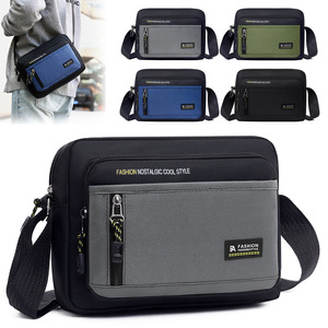 Men's Chest Bag Oxford Cloth Large Capacity Wear Resistant Color Blocking Shoulder Bag For Everyday Use Spring 2025 - Product Image 2