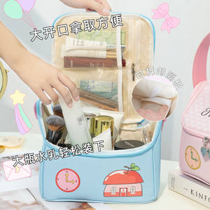 Sac de maquillage en forme de maison Ningbou, grande capacité, imperméable, portable, organiseur de toilette de voyage avec compartiments - Product Image 4