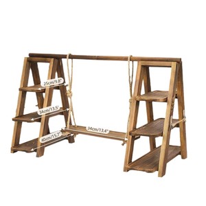Wooden Multi Tier Tray <b>Shelf</b> 3 Layers <b>Freestanding</b> Desktop Organization Display Rack - Product Image 1