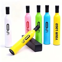 JUNVOY Parapluie créatif portable en forme de bouteille de vin, personnalisable avec logo, haute qualité, vente en gros, idéal pour cadeau