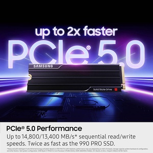 ฮีทซิงค์สำหรับ SSD 9100 PRO ความจุ 8TB PCIe 5.0x4 M.<span class=keywords><strong>2</strong></span> 2280 แบบ Seq. ความเร็วในการอ่าน 14800/13,400 MB/s สำหรับการประมวลผล AI และการเล่นเกม (MZ VAP8T0CW) - Product Image 5