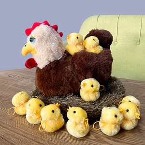 Jouets en peluche : un nid de poussins mignons, poupées en peluche, cadeaux éducatifs amusants pour enfants, poule en peluche, jouets en peluche personnalisés très demandés - Product Image 4