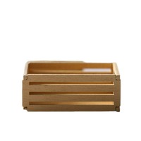 Panier à fruits rectangulaire miniature en bois pour maison de poupée, accessoires de modèle, décorations pour scènes à l'échelle et micro-paysages