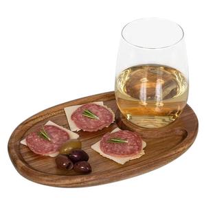<span class=keywords><strong>Plateau</strong></span> surélevé en <span class=keywords><strong>bois</strong></span> d'acacia pour réceptions, <span class=keywords><strong>plateau</strong></span> de service pour steaks et charcuteries, support en <span class=keywords><strong>bois</strong></span> pour verres à steak et verres à vin rouge - Product Image 5