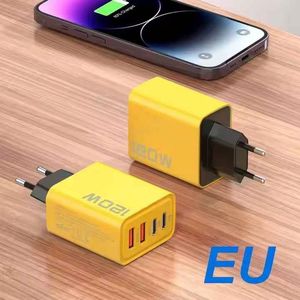 Super Fast Charging 120W USB Charger With 4 Ports Fast Charge Cell Phone USB Fast Charger 120W Wall Phone Charger <b>Power</b> <b>Adapter</b> - Product Image 3
