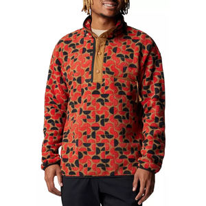 Personnalisé 100% coton hommes décontracté brodé à manches longues maillot quart de fermeture éclair haut d'entraînement pull hiver chaud sweat - Product Image 2